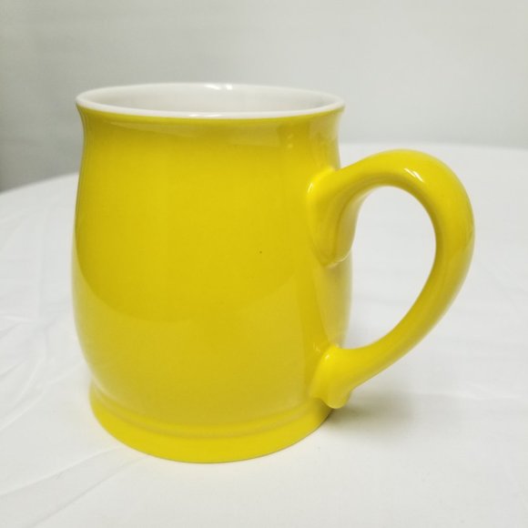 Kliban Styled Cat Heart 15 oz. Yellow Coffee Mug - Picture 7 of 8